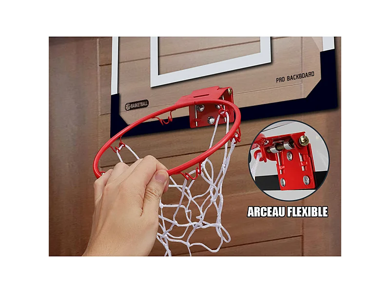Mini panier de basket avec accroches de porte