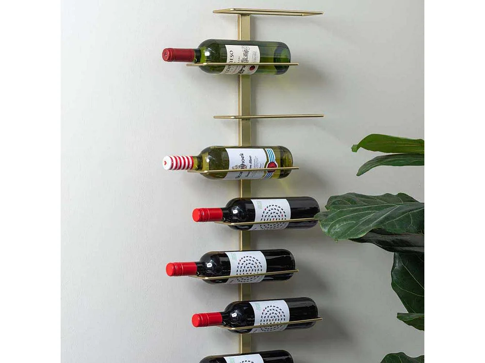 Porte bouteilles mural en métal Float