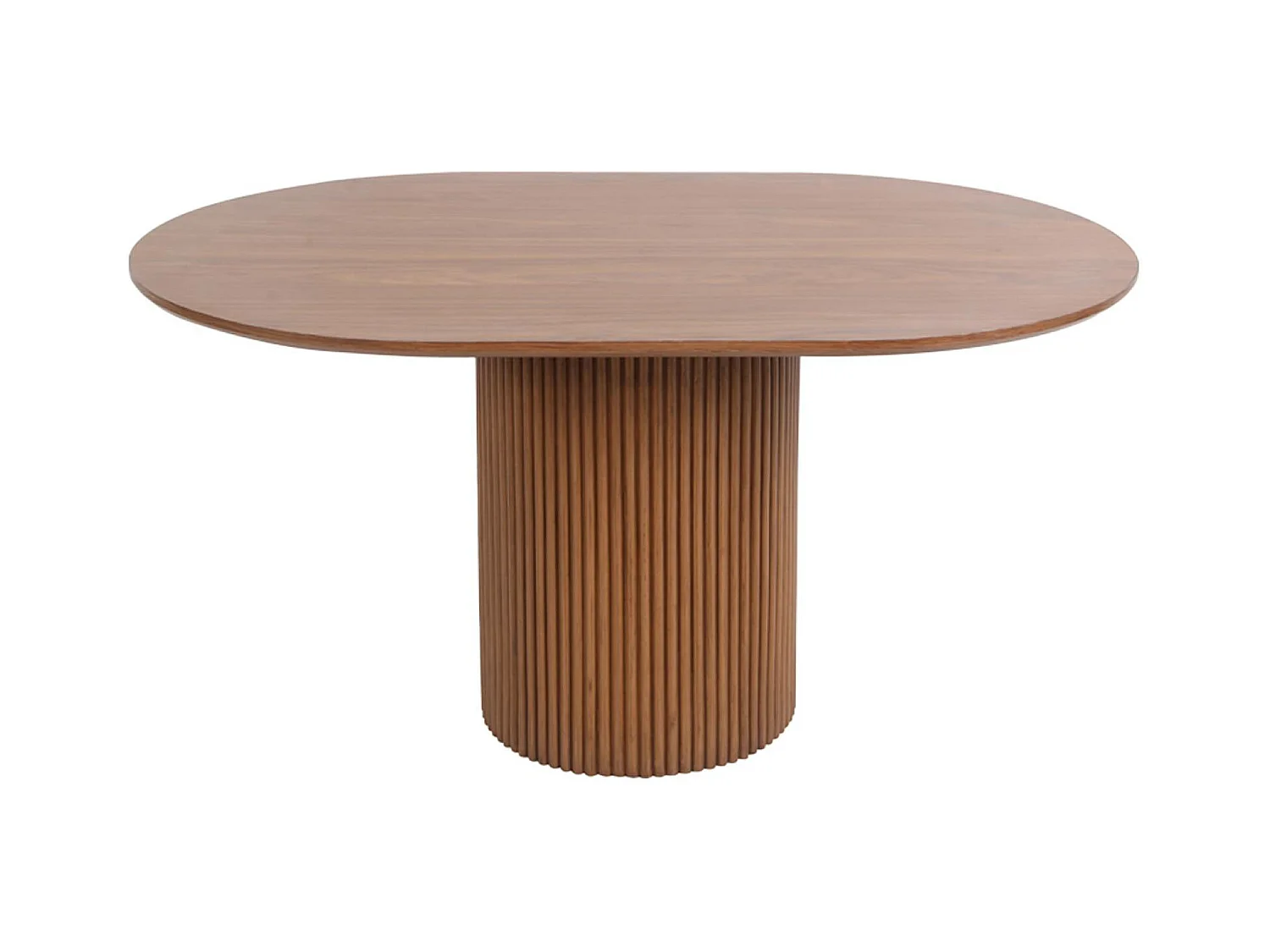 Mesa de centro con efecto de madera nogal