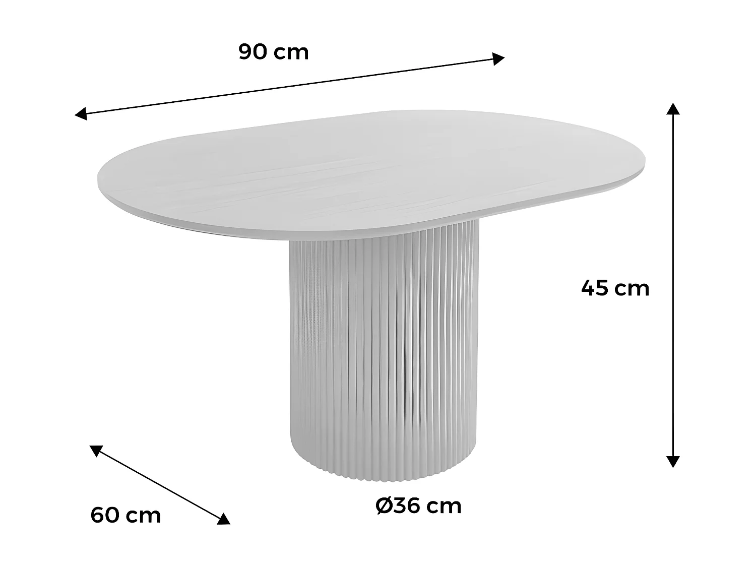 Table basse oblongue décor bois sculpté 90cm. couleur noyer