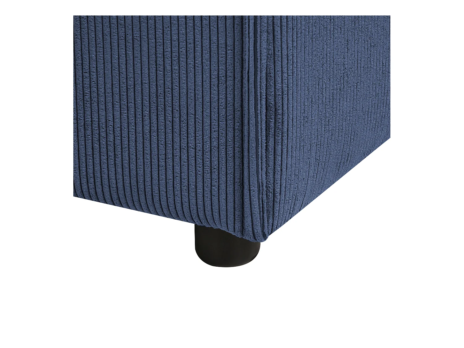Chaise longue APRICA Velours côtelé Bleu foncé