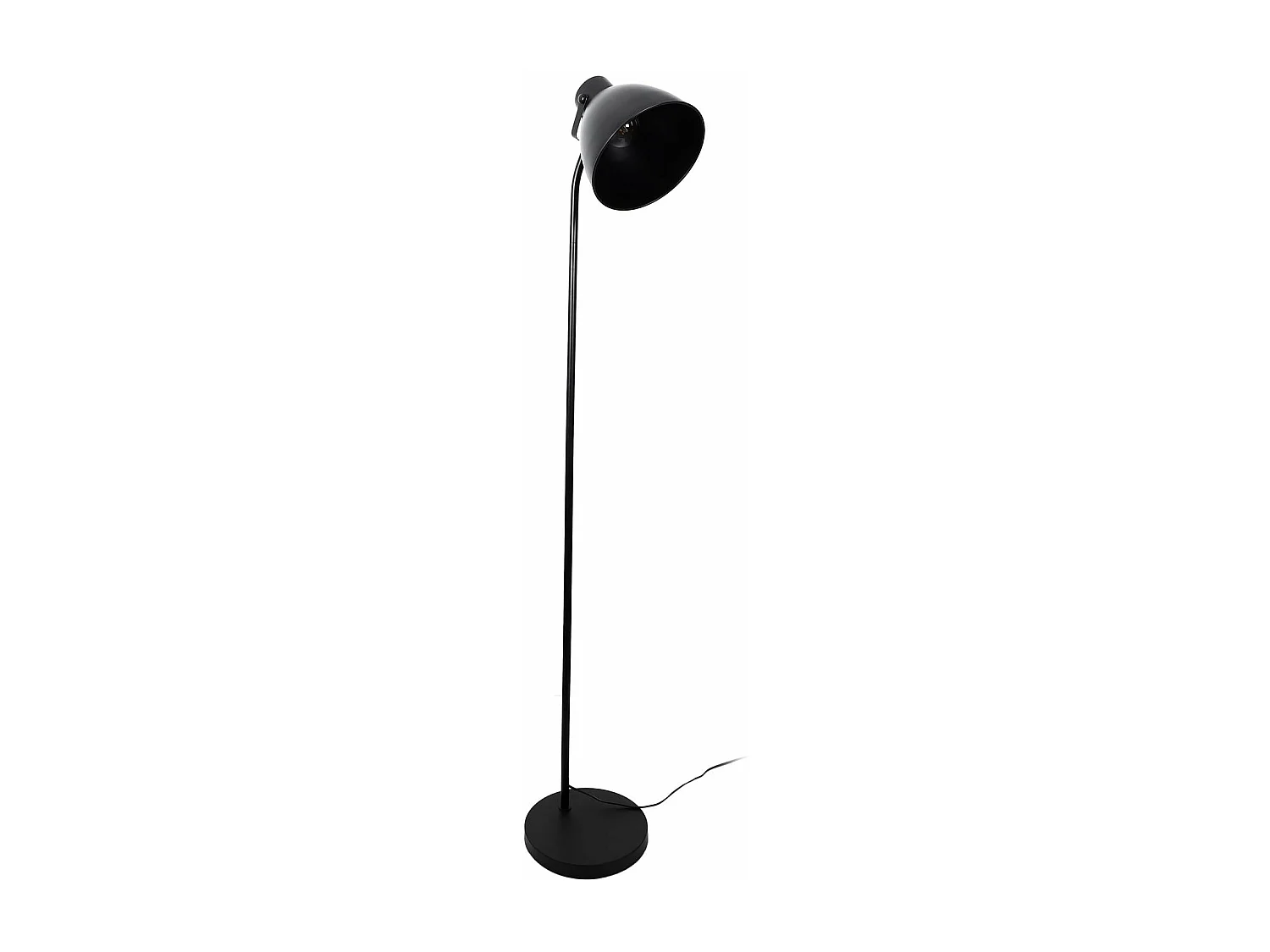 Lampadaire Metal Indus Noir H170cm Noir