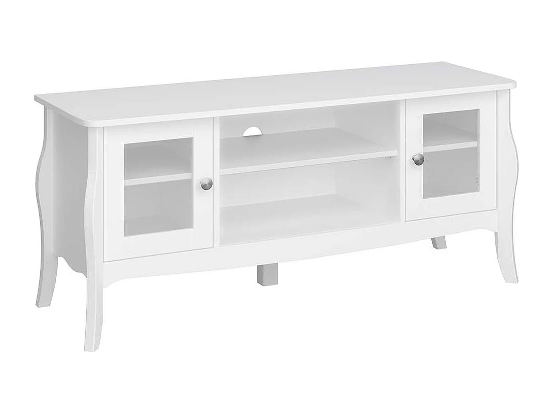 Baroque TV-meubel 2 deuren 1 plank wit.