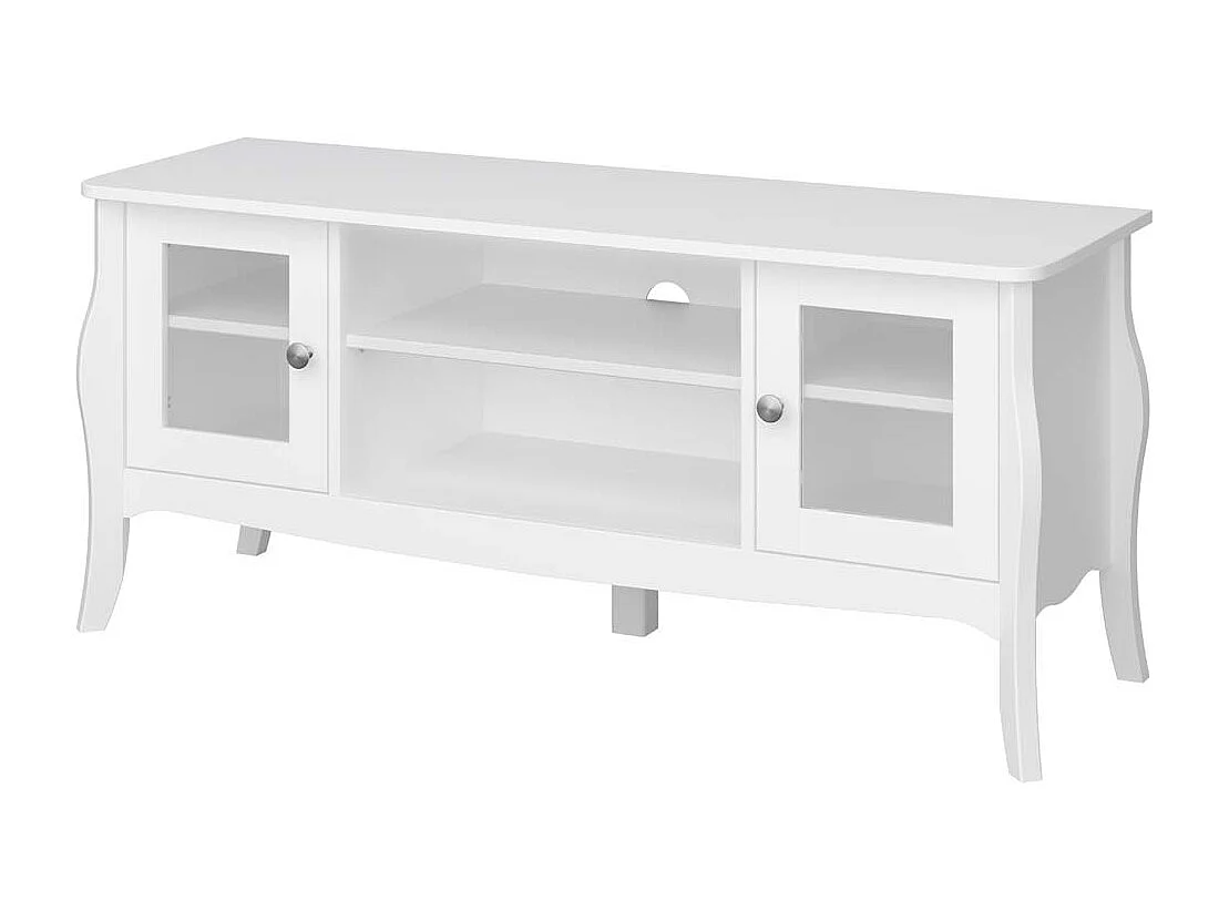 Baroque TV-meubel 2 deuren 1 plank wit.