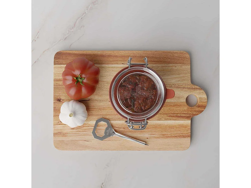 Set de 6 bocaux en verre à armature 350 ml