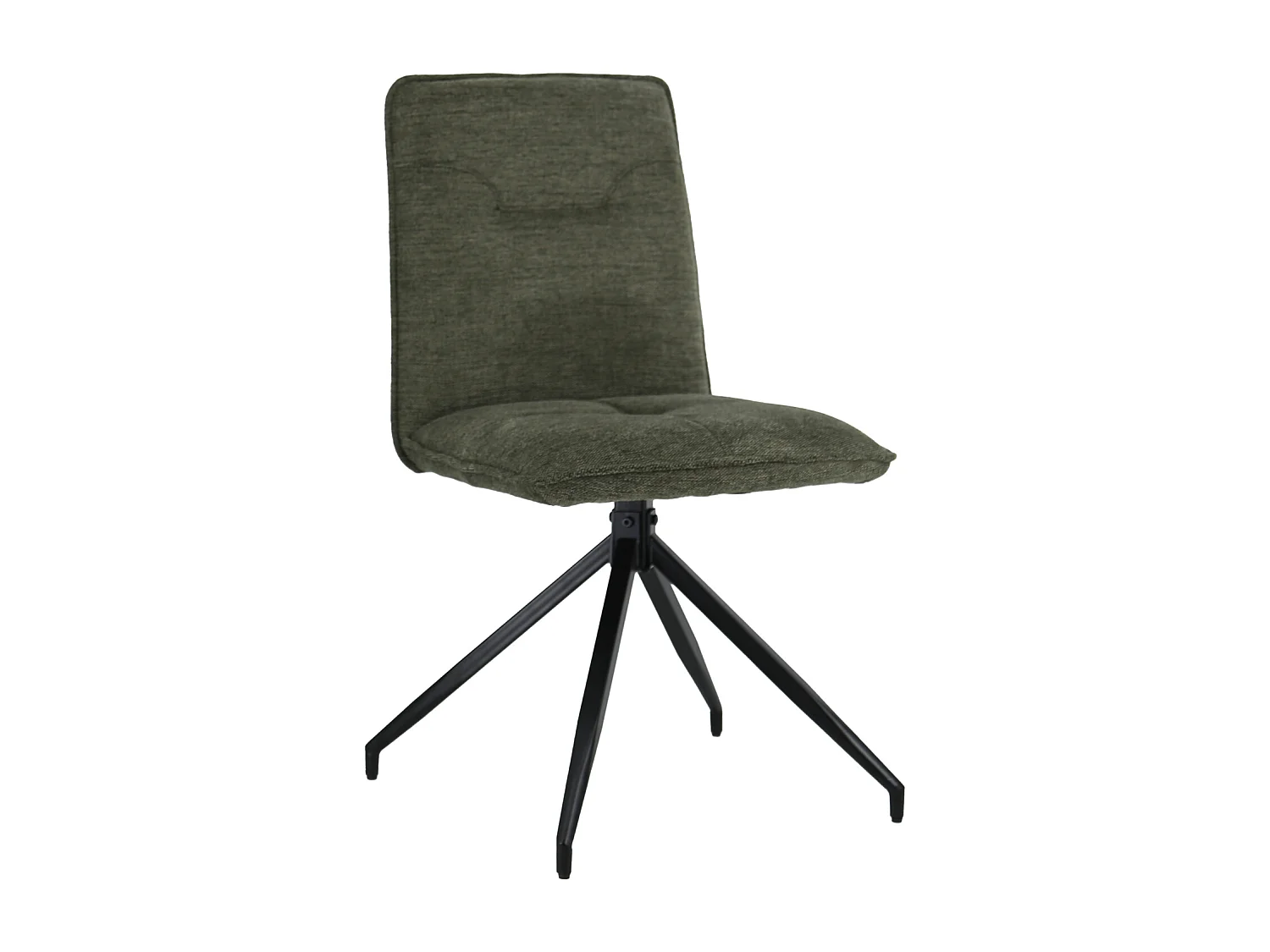 Set van 2 AREN groene stoffen stoelen