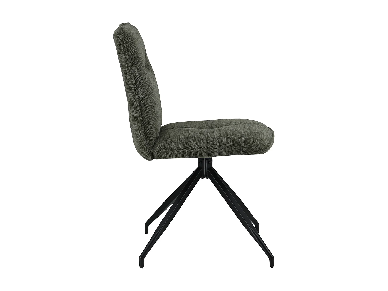 Set van 2 AREN groene stoffen stoelen