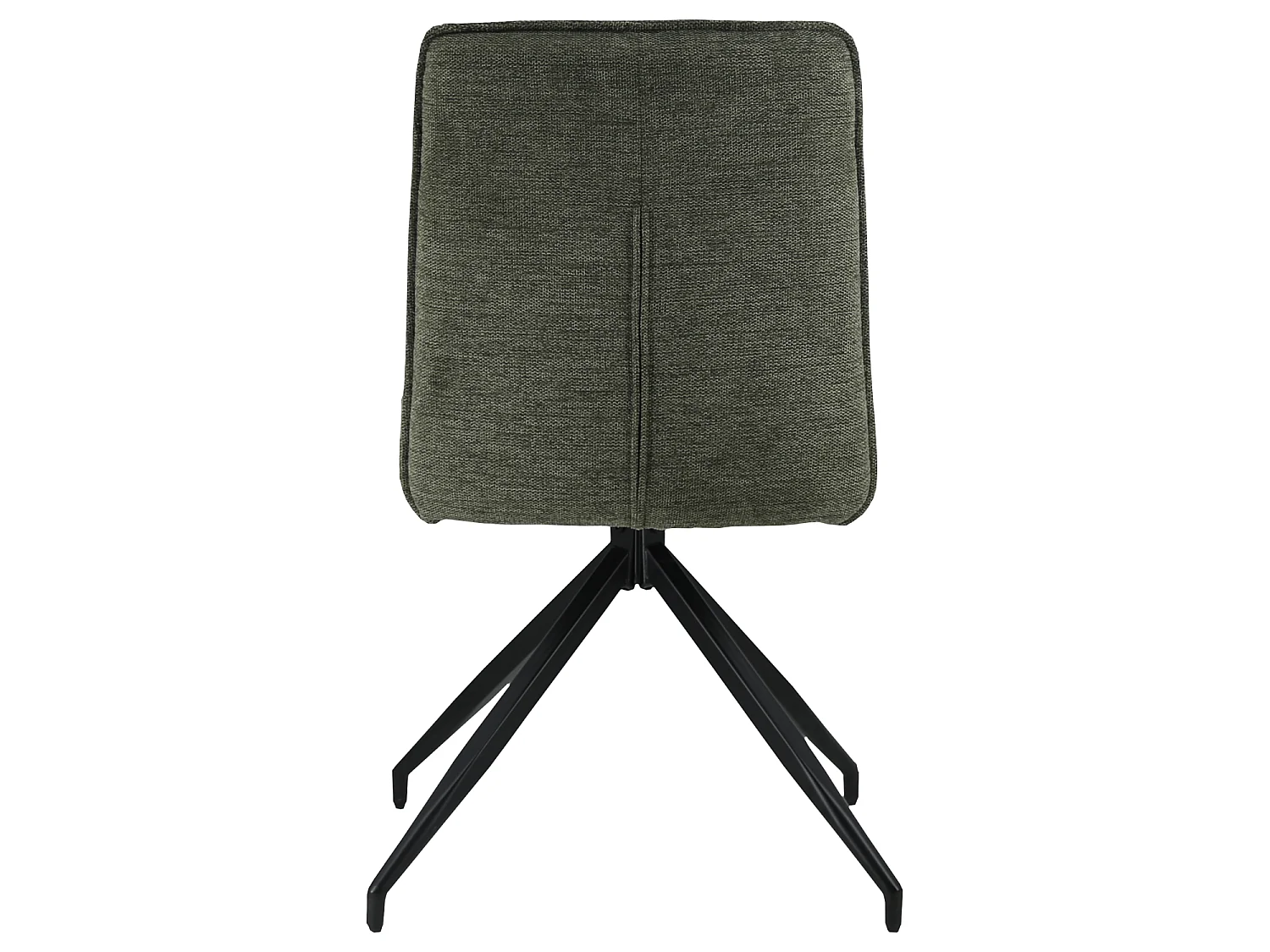 Set van 2 AREN groene stoffen stoelen