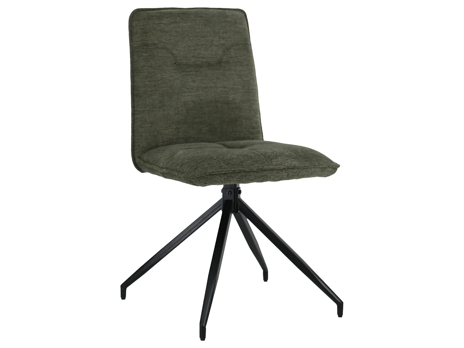Set van 2 AREN groene stoffen stoelen