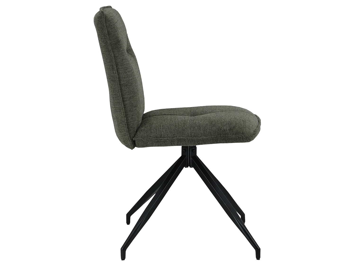 Set van 2 AREN groene stoffen stoelen