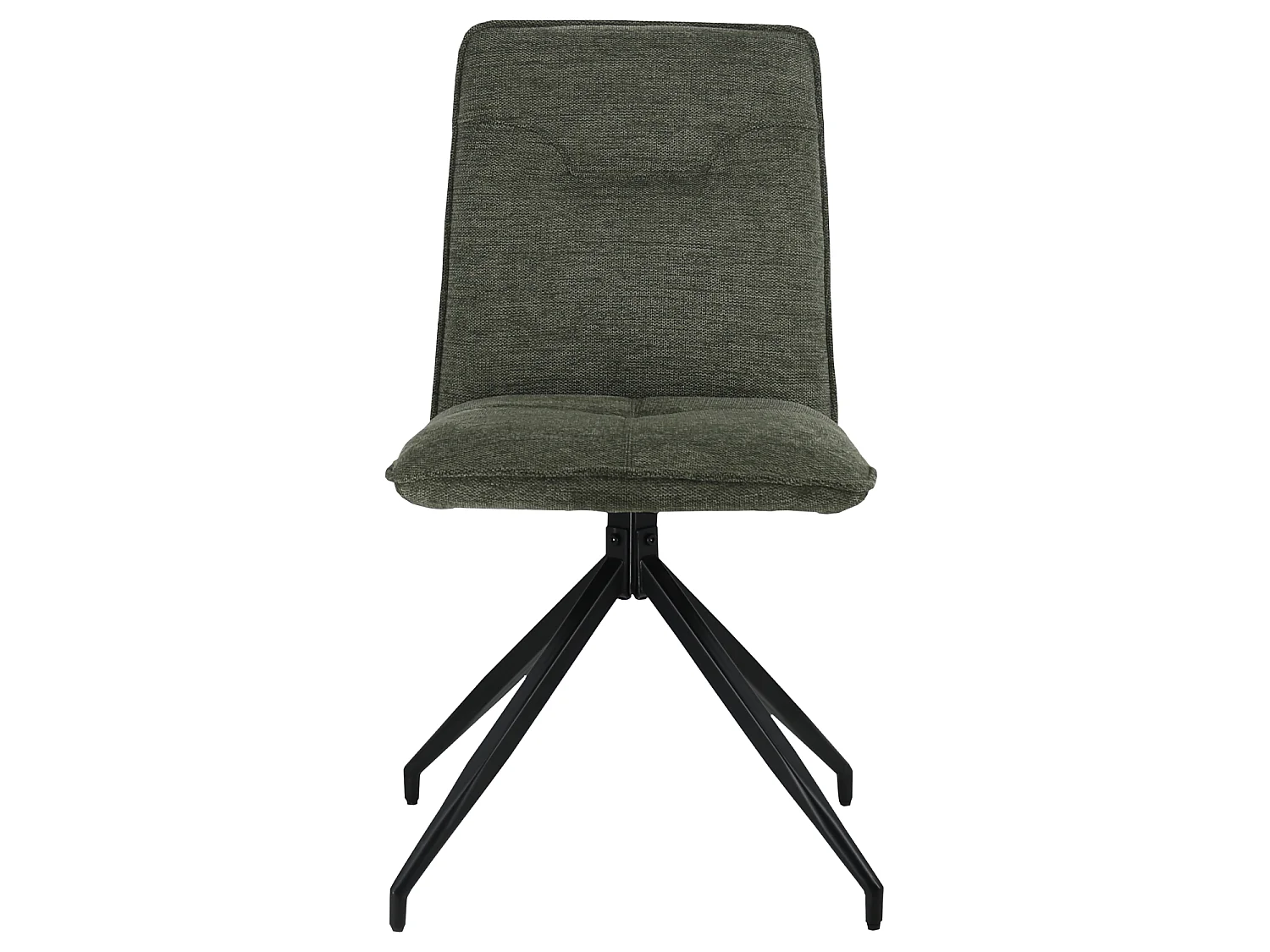 Set van 2 AREN groene stoffen stoelen