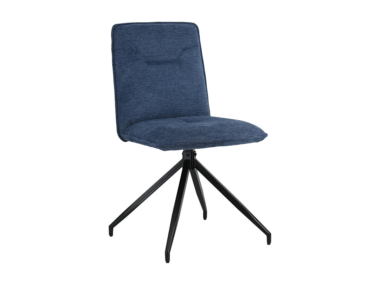 Set van 2 AREN blauwe stoffen stoelen