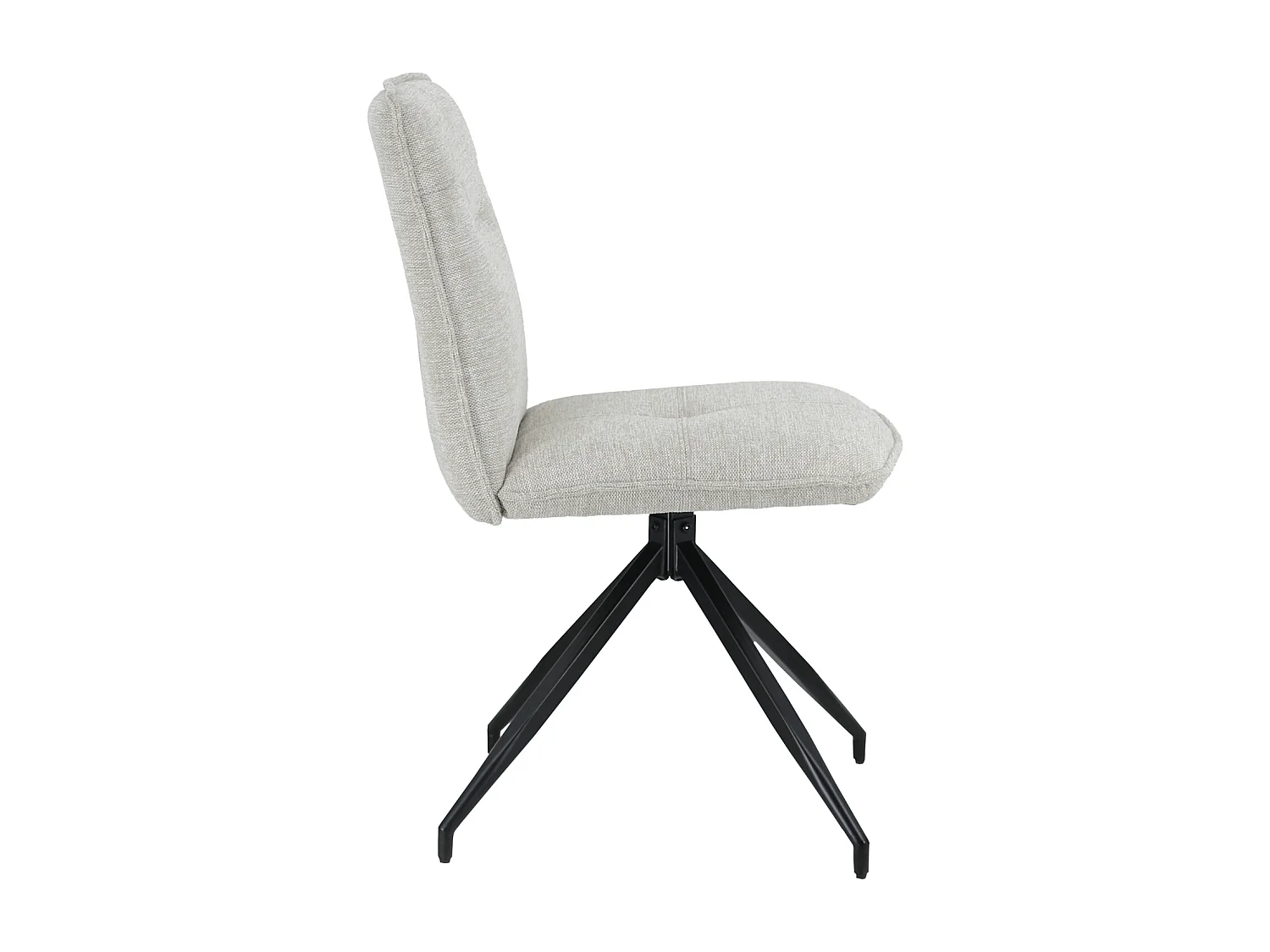 Lot de 2 chaises en tissu beige AREN - HAPPY GARDEN