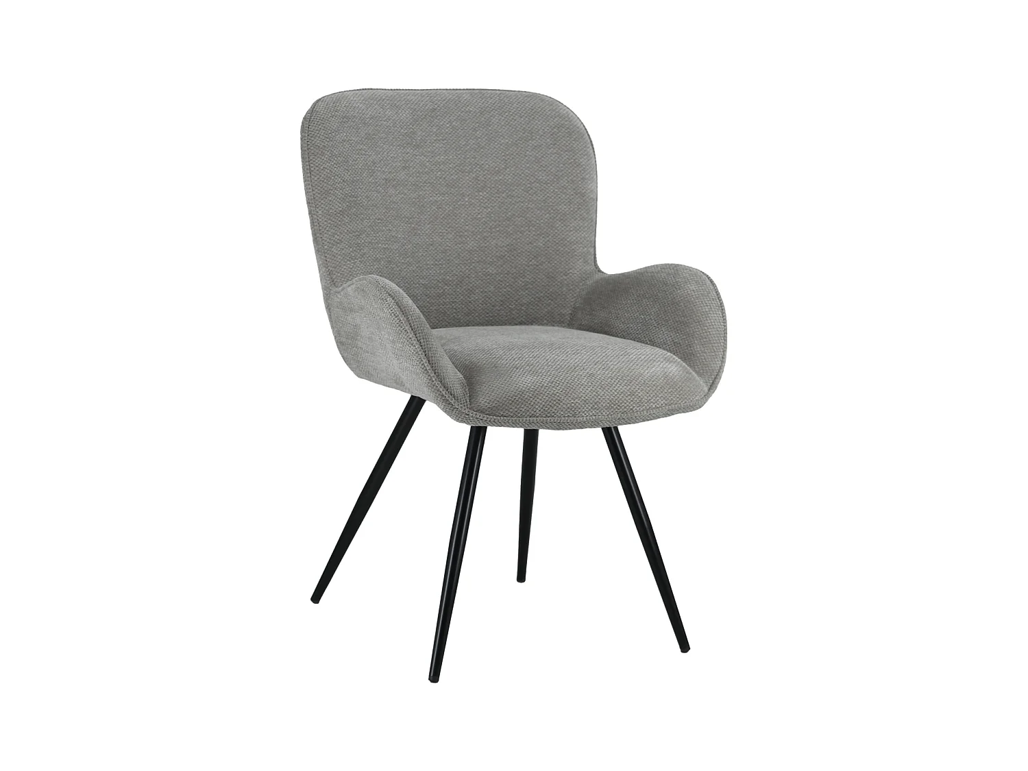 Chaise en chenille grise EVA - HAPPY GARDEN