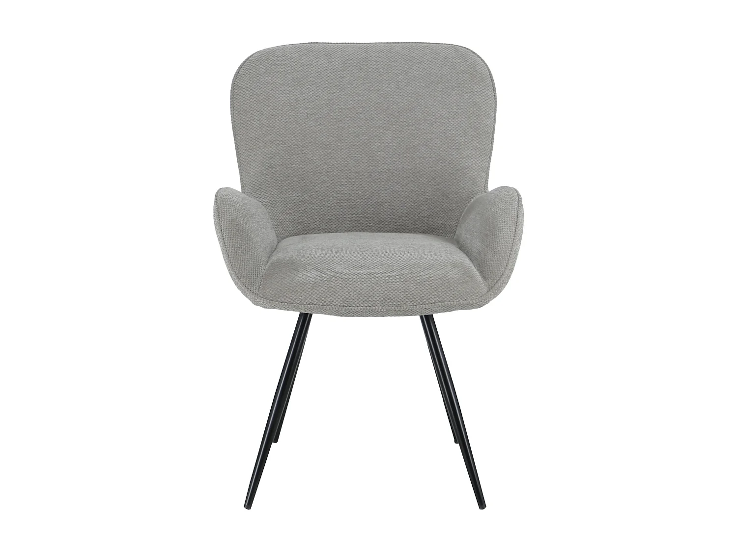 Chaise en chenille grise EVA - HAPPY GARDEN