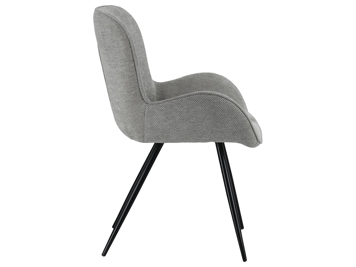 Chaise en chenille grise EVA - HAPPY GARDEN