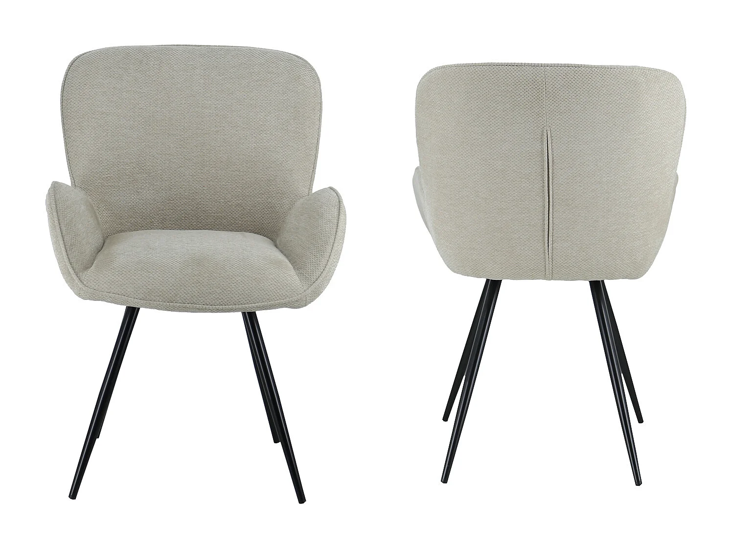 Silla de chenilla beige EVA - HAPPY GARDEN