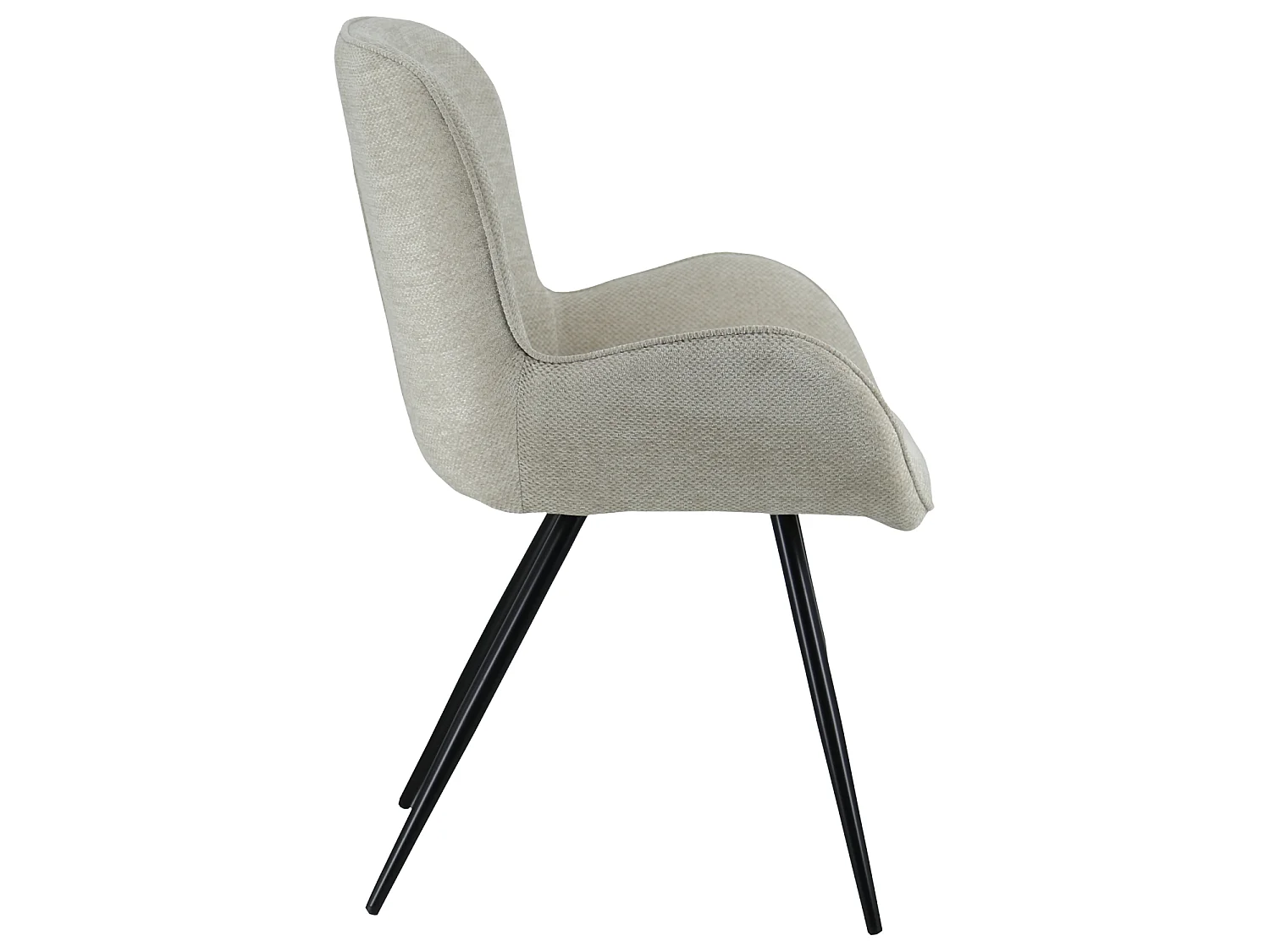 Beige EVA chenille stoel