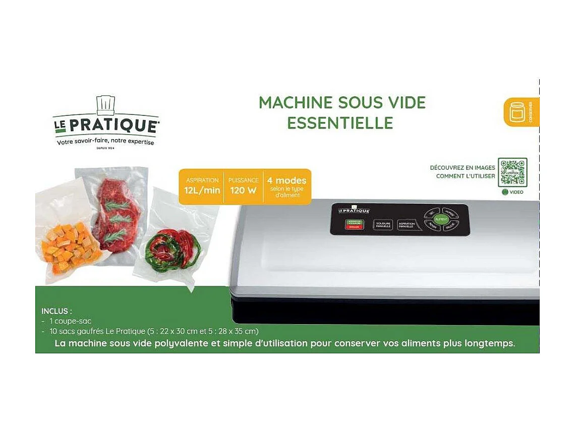 Machine sous vide essentielle 120 W