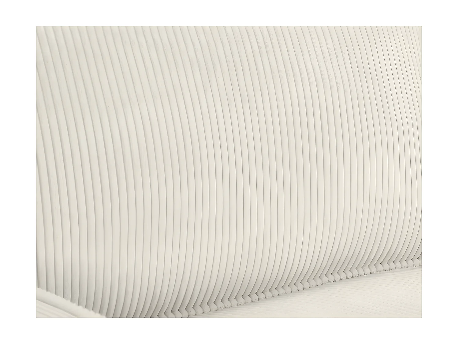 Ensemble de canapés relax électrique 2 et 3 places Charline en velours côtelés - Beige - Loungitude