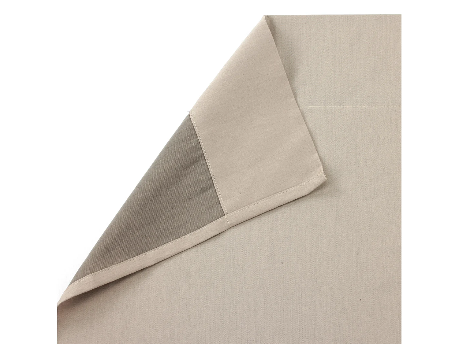 Drap plat 270x310 cm uni Satin de coton DAUPHINE Marron