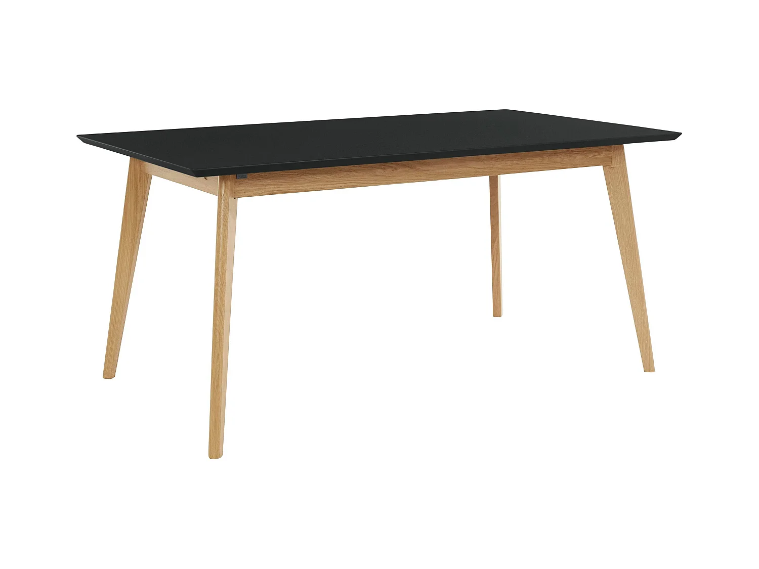Vista | Eettafel 160 cm in Zwart / Eik