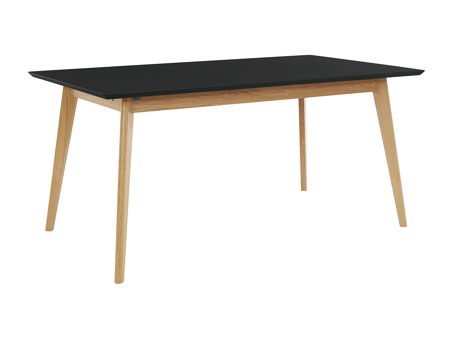 Vista | Tavolo da pranzo 160 cm in nero/rovere