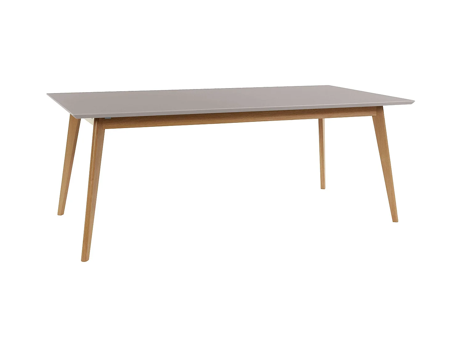 Vista | Table à manger 200 cm en Gris / Chêne