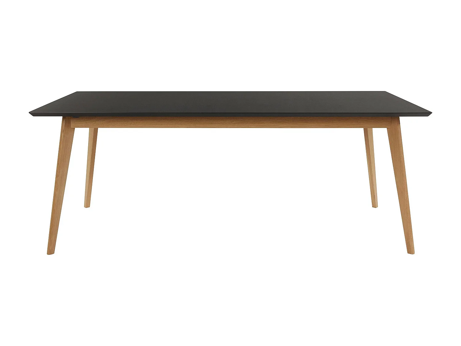 Vista | Table de repas 200 cm en Noir / Chêne