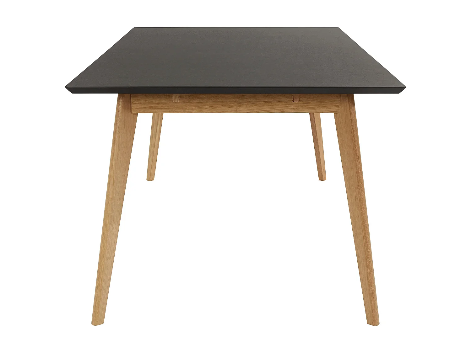 Vista | Table de repas 200 cm en Noir / Chêne