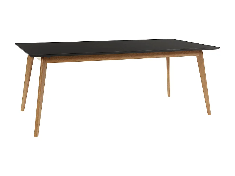 Vista | Esstisch 200 cm in Schwarz / Eiche