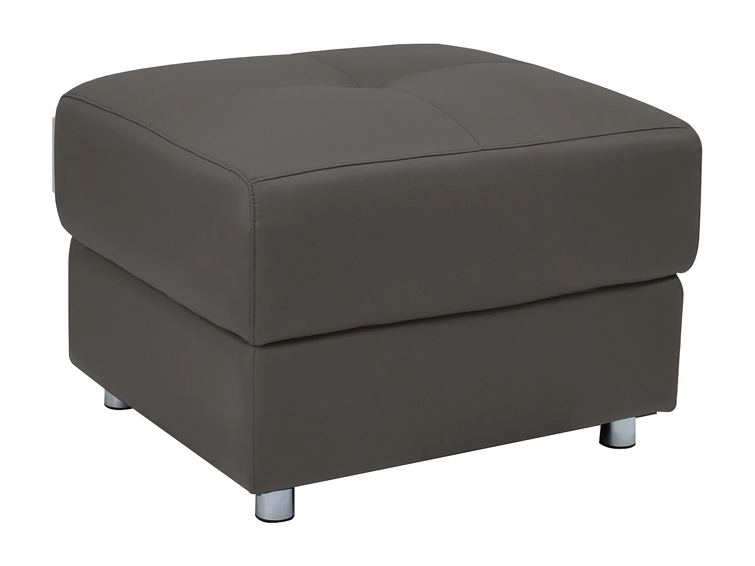 Pareli | Pouf en PU marron