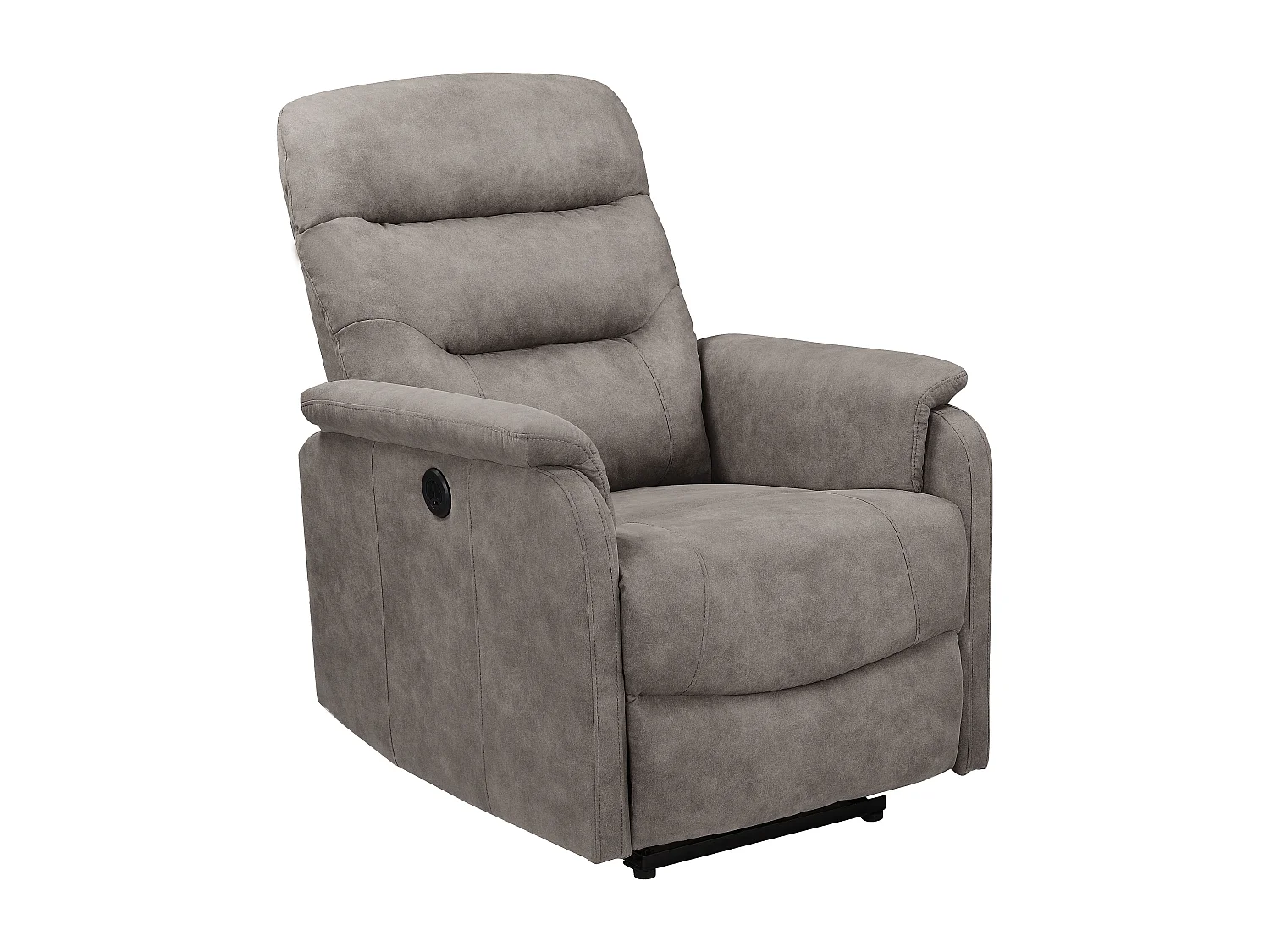 Coullon | Fauteuil de relaxation avec fonction électrique en microfibre gris