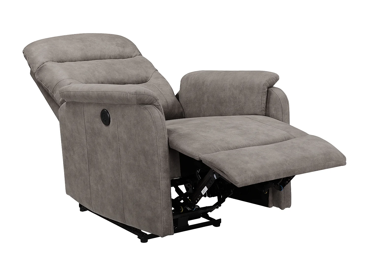 Coullon | Fauteuil de relaxation avec fonction électrique en microfibre gris