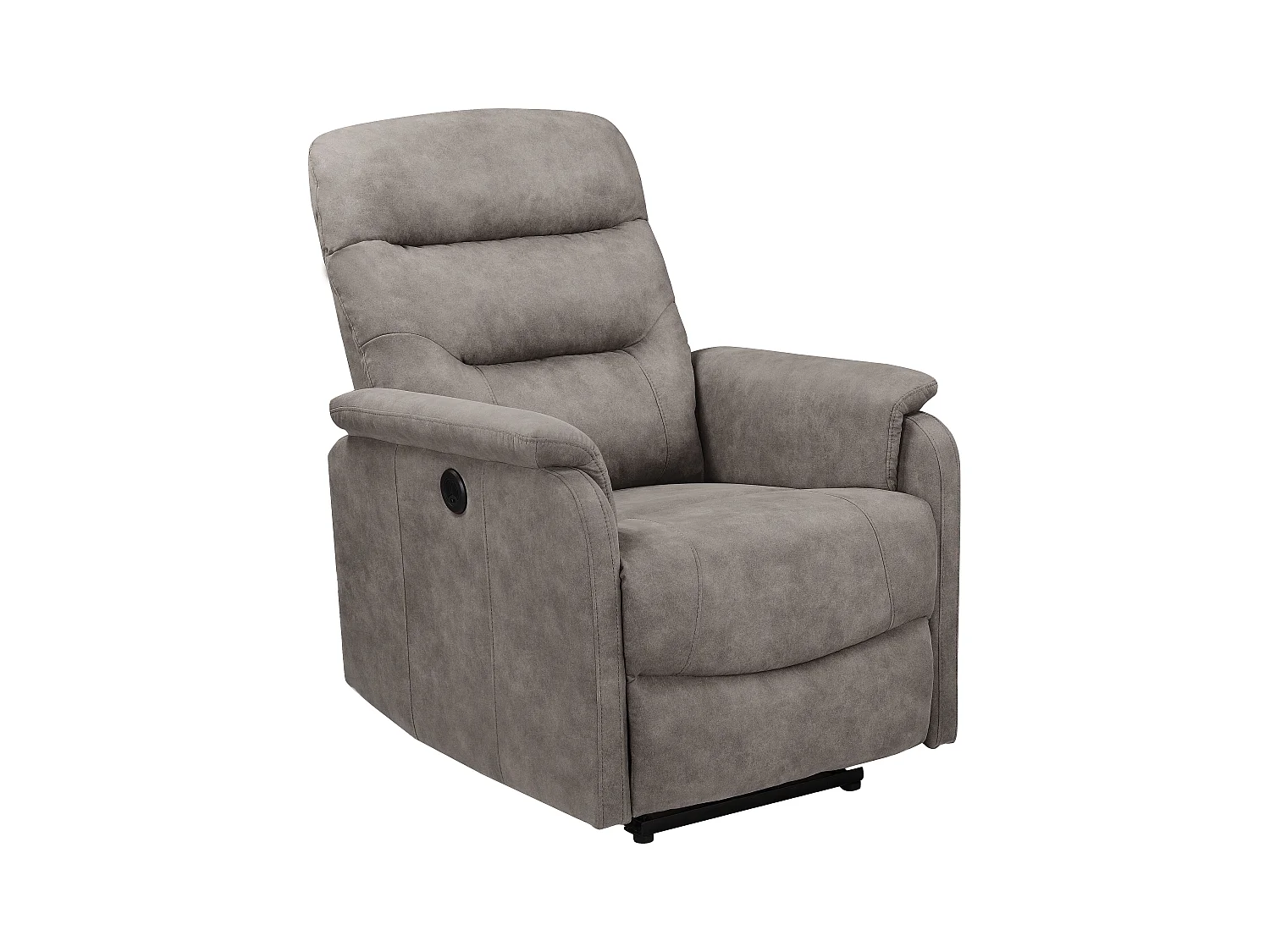 Coullon | Fauteuil de relaxation avec fonction électrique en microfibre gris