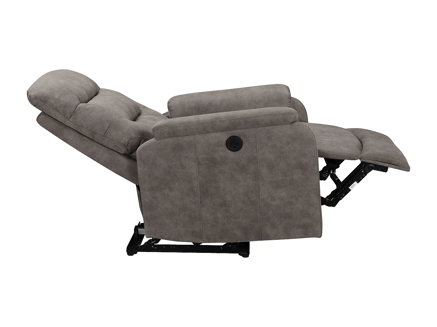 Coullon | Fauteuil de relaxation avec fonction électrique en microfibre gris