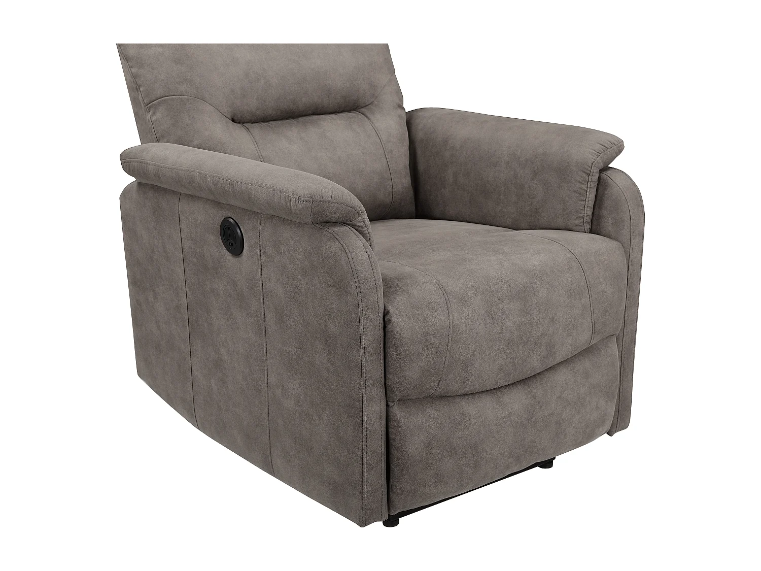 Coullon | Fauteuil de relaxation avec fonction électrique en microfibre gris