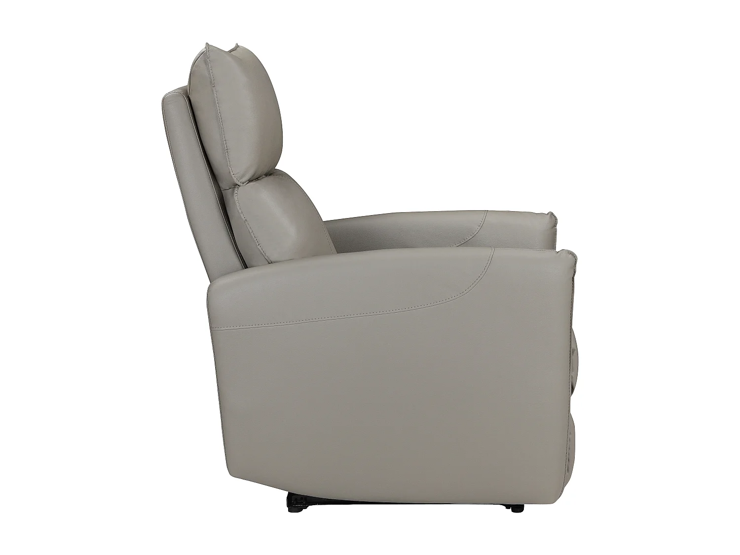 Pineto | Relaxfauteuil met elektrische functie in PU lichtgrijs