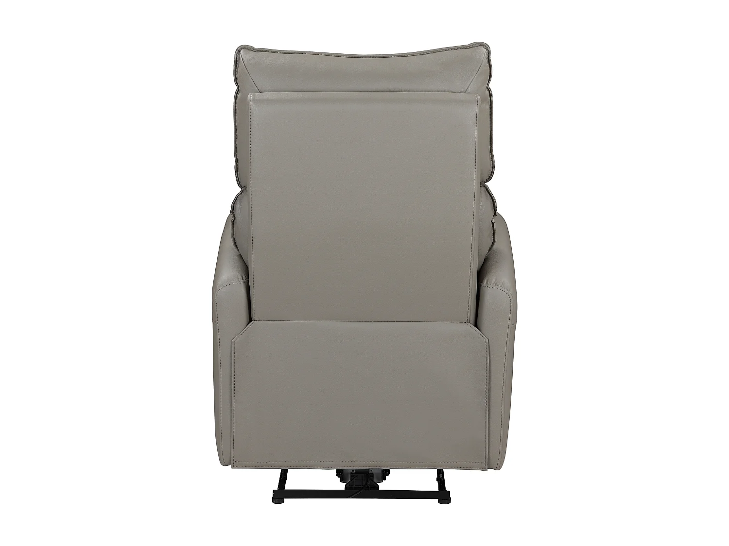 Pineto | Relaxfauteuil met elektrische functie in PU lichtgrijs