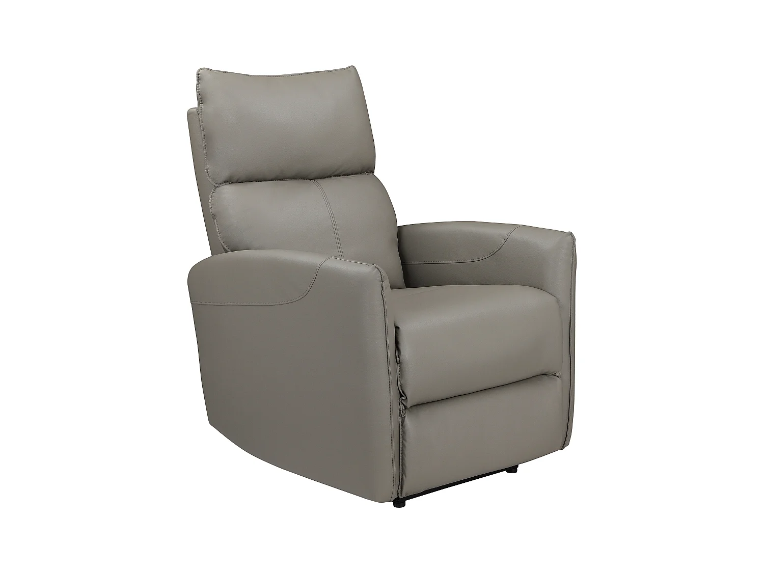 Pineto | Reclinatore con funzione elettrica in PU grigio chiaro