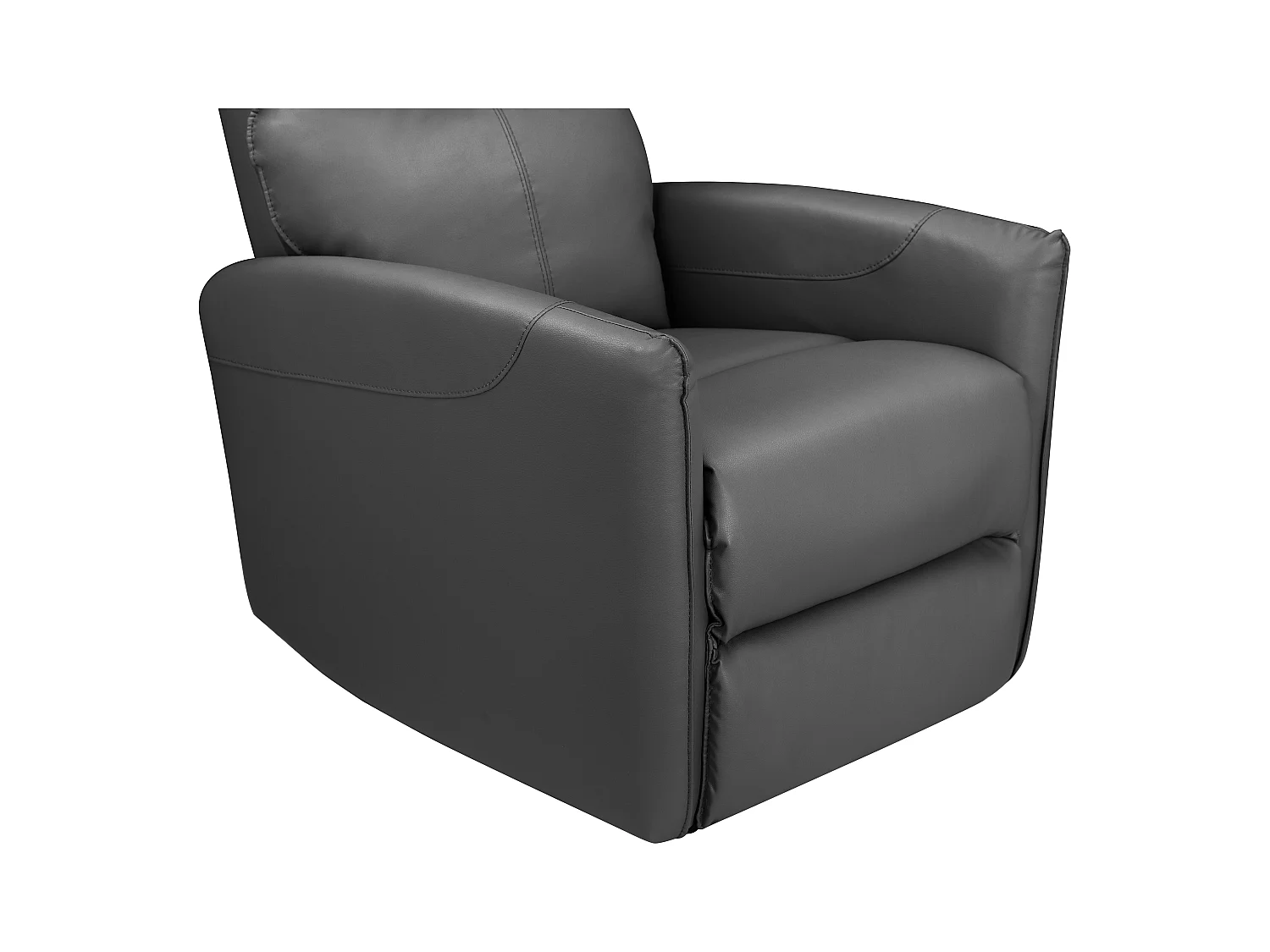 Pineto | Fauteuil de relaxation avec fonction électrique en PU anthracite
