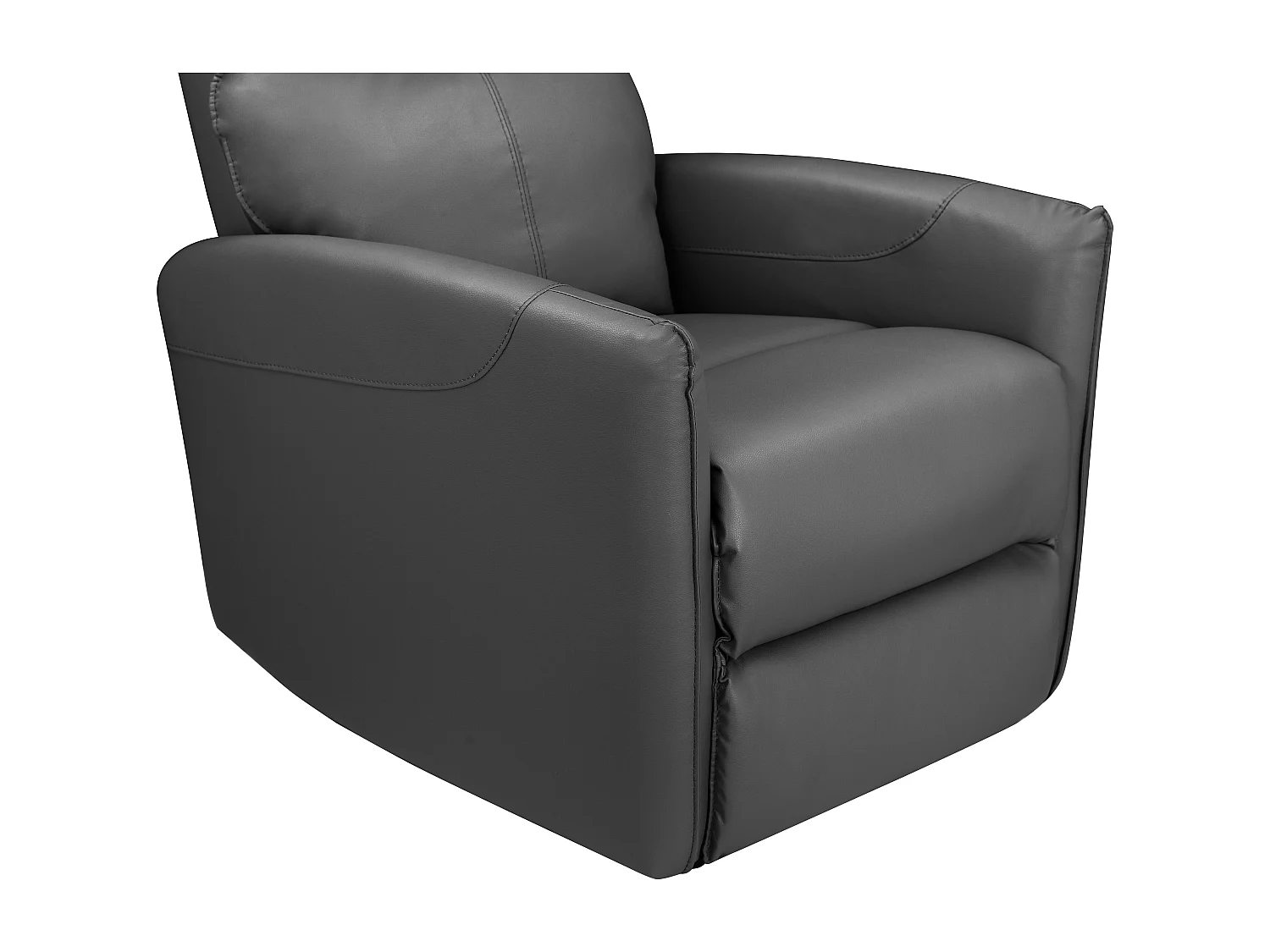 Pineto | Fauteuil de relaxation avec fonction électrique en PU anthracite