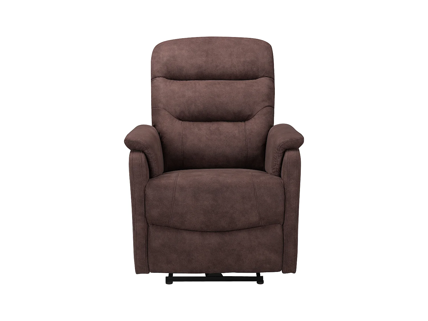 Coullon | Relaxfauteuil met elektrische functie in Microfiber Donkerbruin