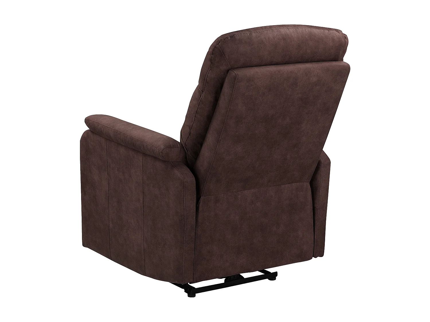 Coullon | Relaxfauteuil met elektrische functie in Microfiber Donkerbruin