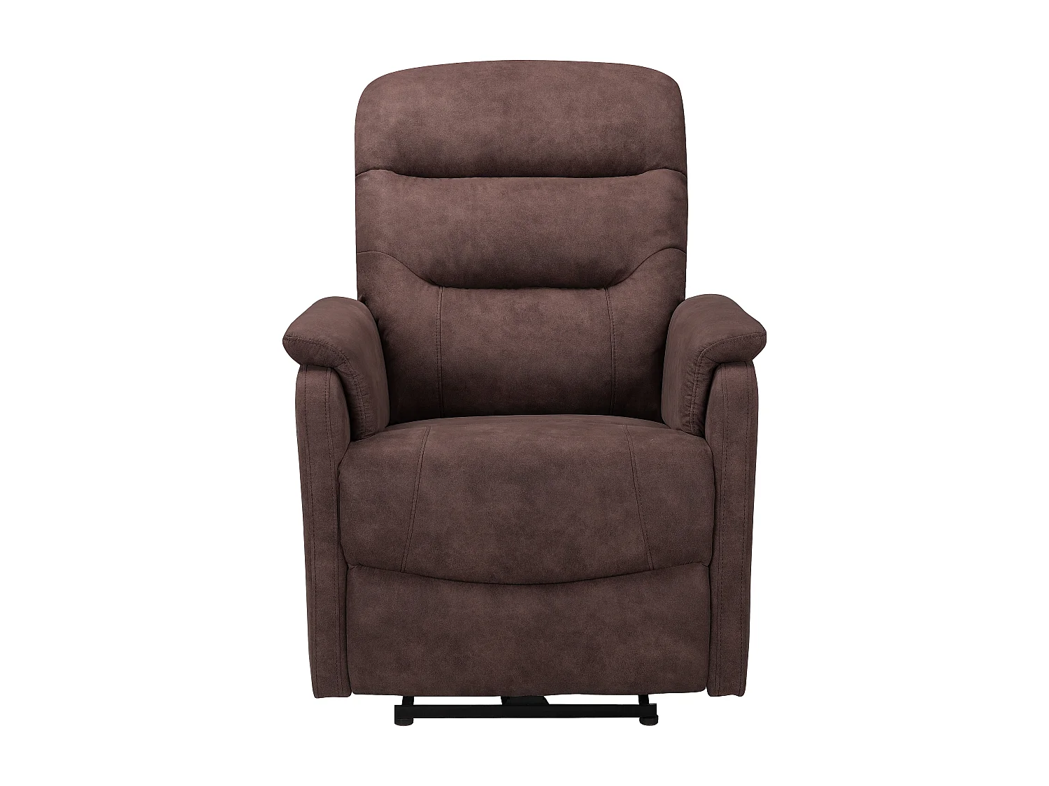 Coullon | Fauteuil de relaxation avec fonction électrique en microfibre marron foncé