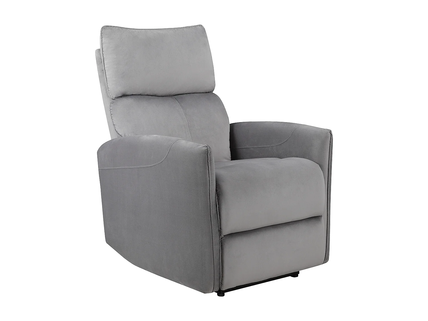 Pineto | Fauteuil de relaxation avec fonction électrique en gris velours