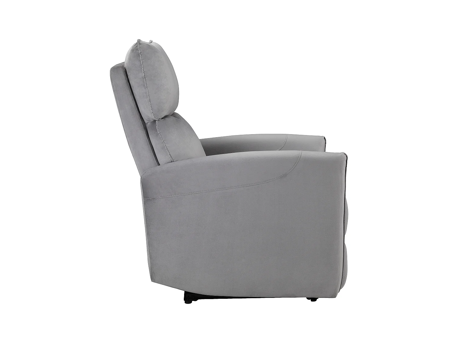 Pineto | Fauteuil de relaxation avec fonction électrique en gris velours