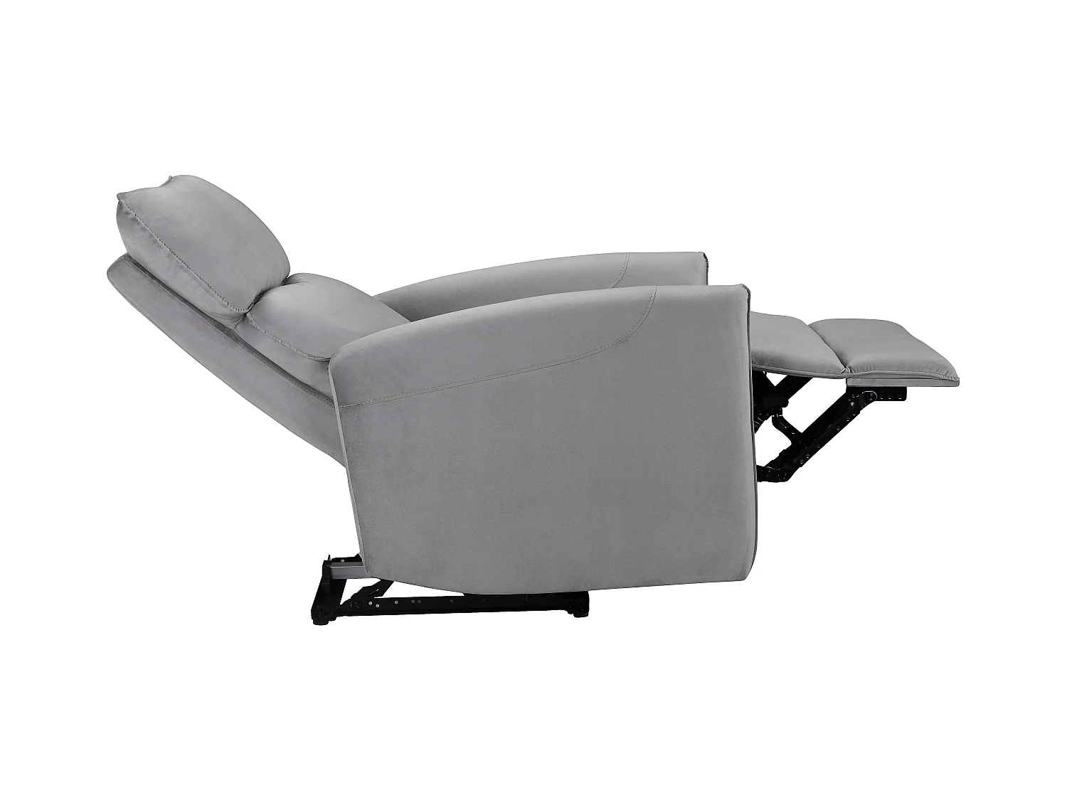 Pineto | Fauteuil de relaxation avec fonction électrique en gris velours
