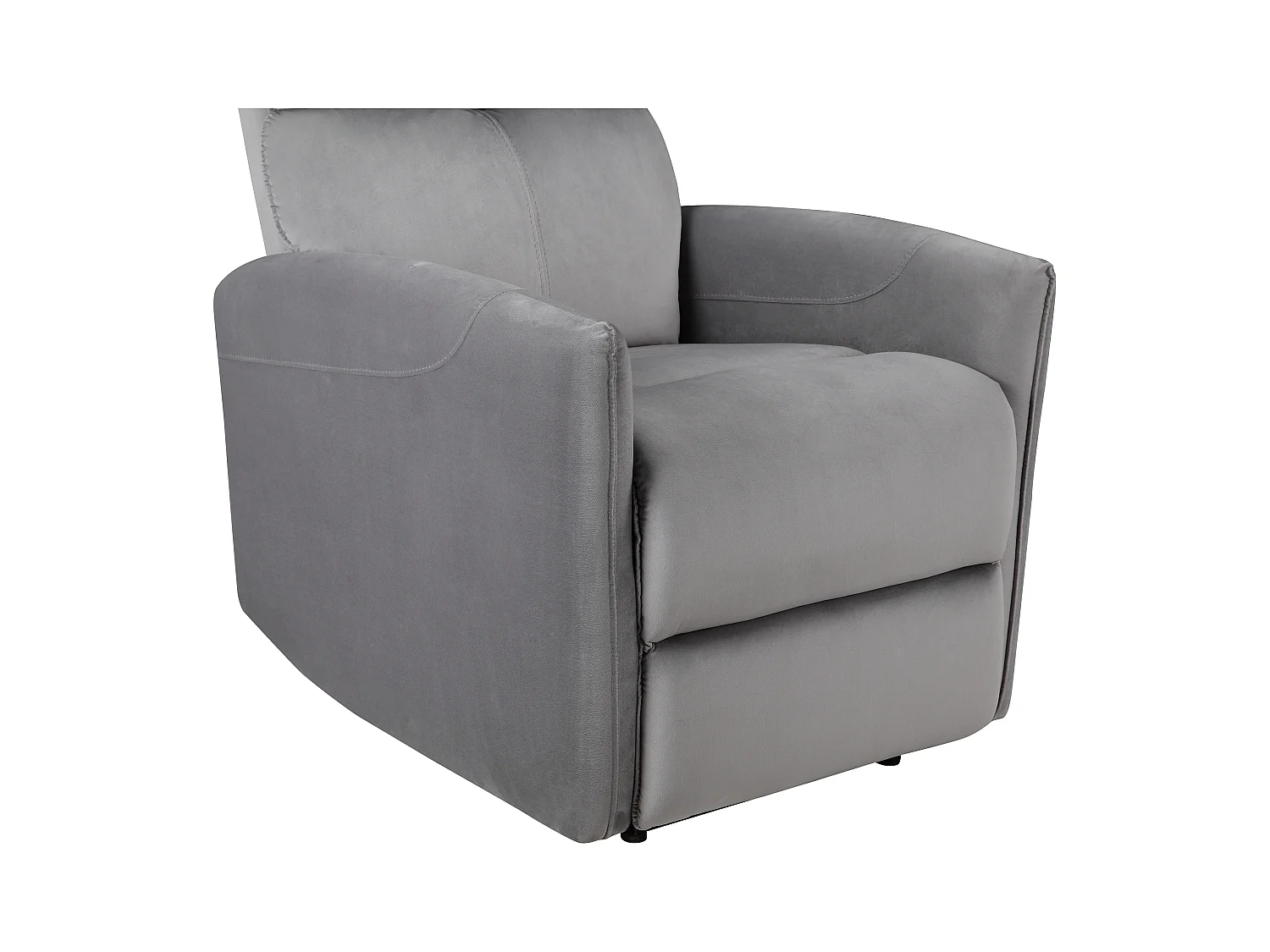 Pineto | Fauteuil de relaxation avec fonction électrique en gris velours