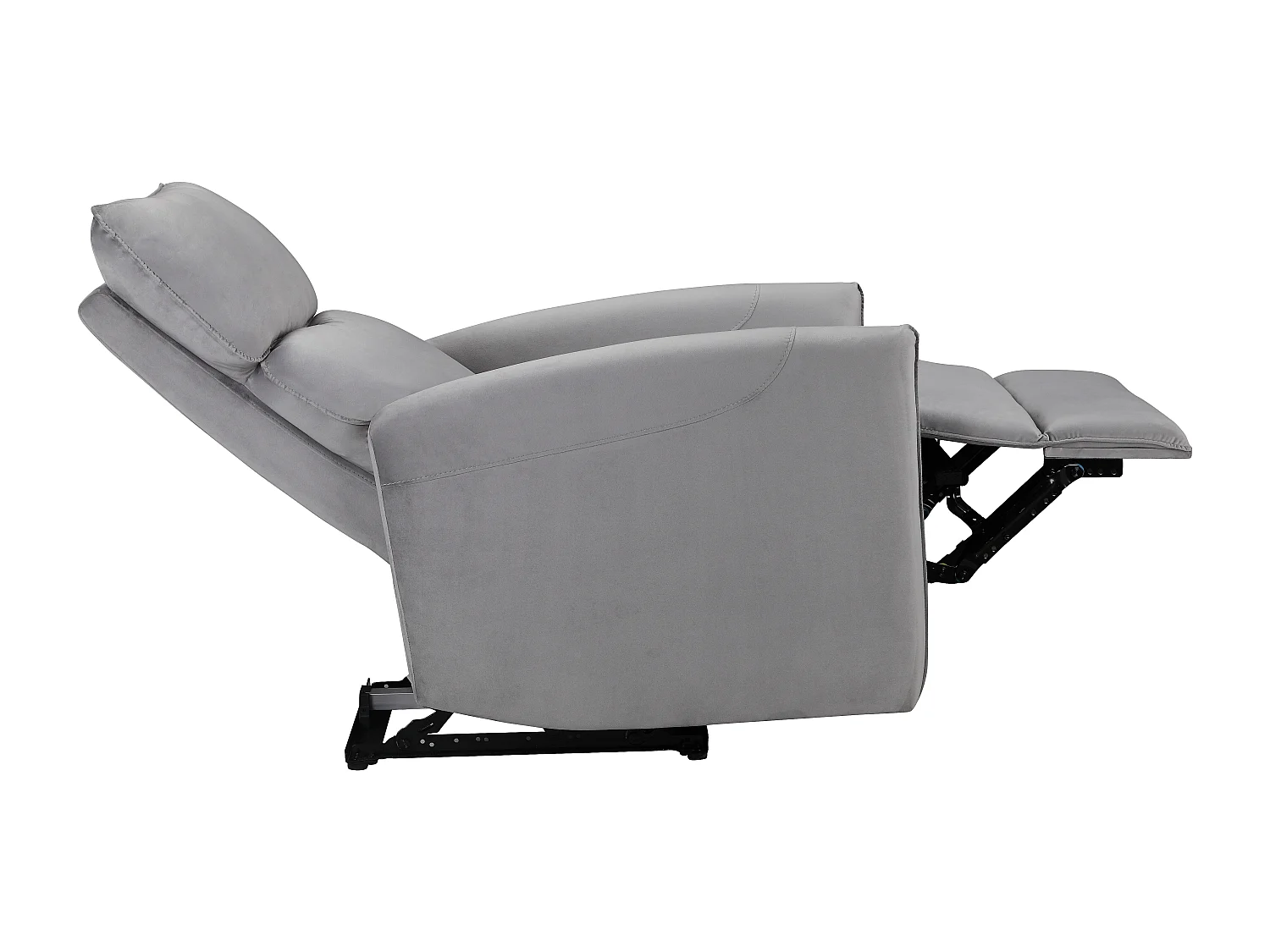 Pineto | Fauteuil de relaxation avec fonction électrique en gris velours